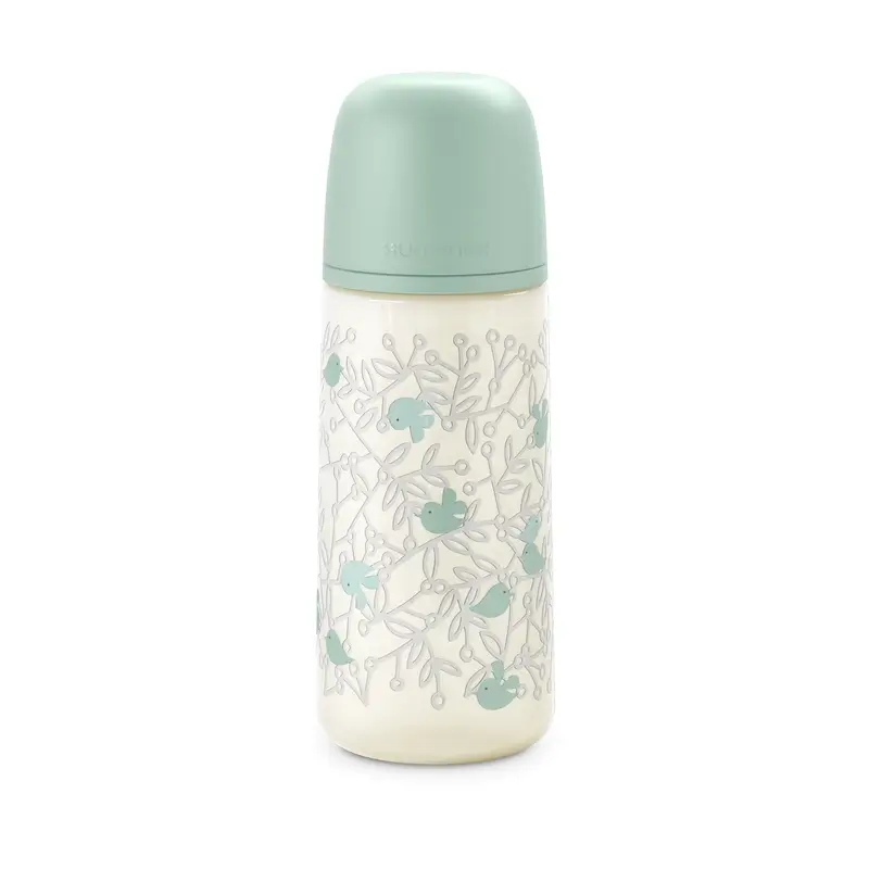 Suavinex Feeding Bottle Teat Sx Pro Dense Flow (L) +6 Months Birdies Green, 360 ml - Image 7
