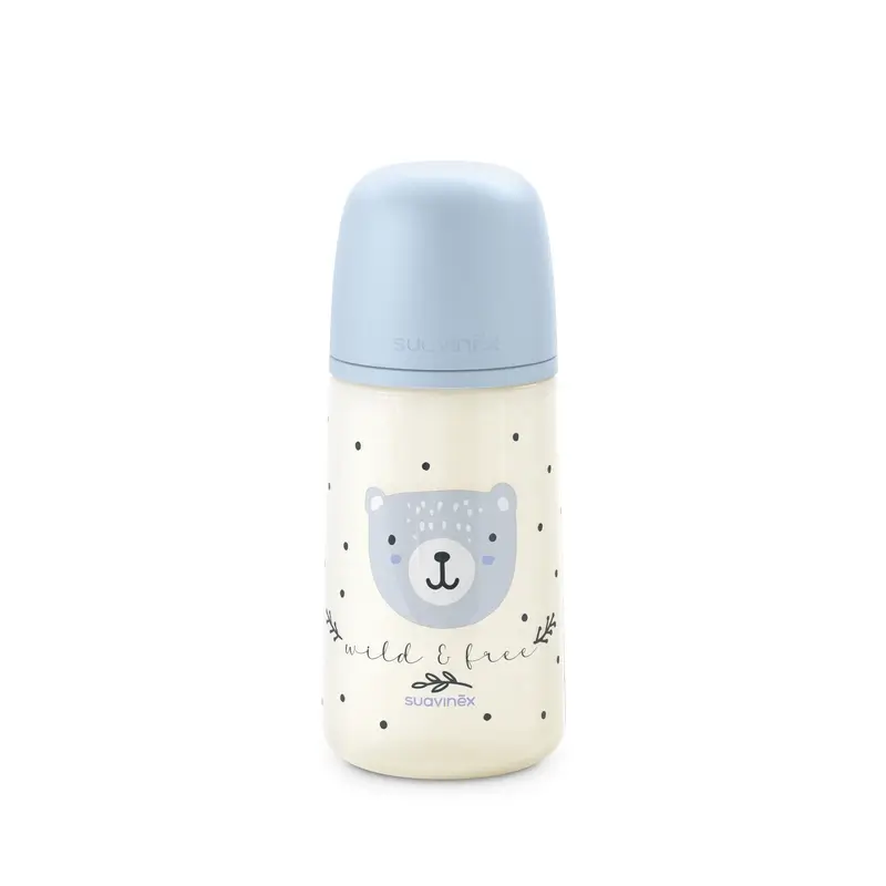 Suavinex Baby Bottle Teat Sx Pro Medium Flow (M) +3 Months Wild&Free Blue, 270 ml - Image 5