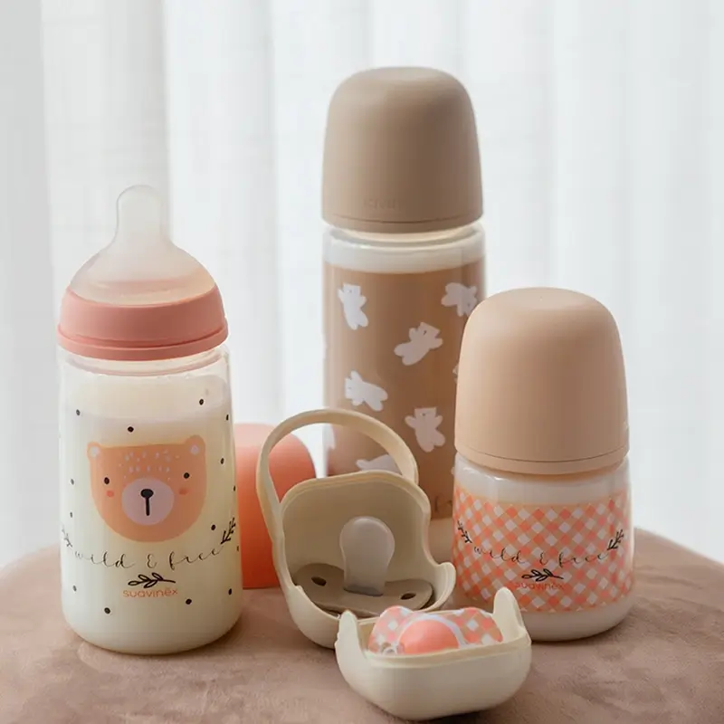 Suavinex Sx Pro Teat Dense Flow Bottle (L) +6 Months Wild&Free Beige, 360 ml - Image 3