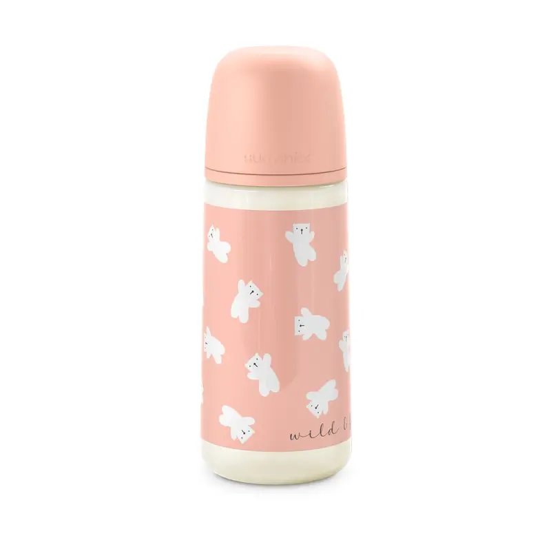 Suavinex Sx Pro Teat Dense Flow Bottle (L) +6 Months Wild&Free Pink, 360 ml - Image 9
