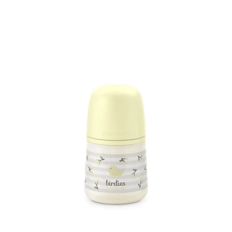 Suavinex Feeding Bottle Teat Sx Pro Slow Flow (S) +0 Months Birdies Beige, 150 ml - Image 6