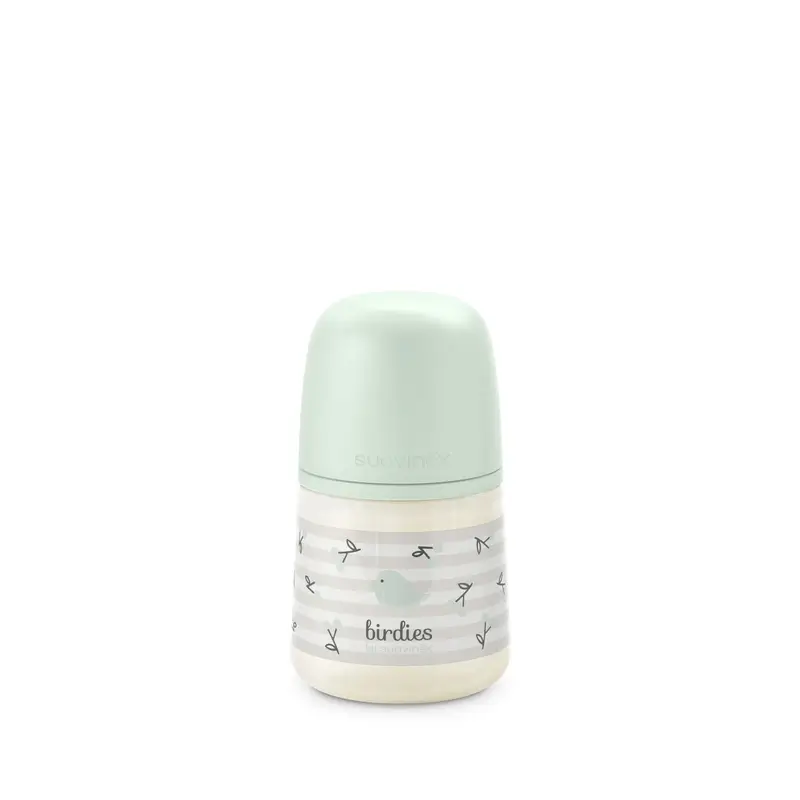 Suavinex Feeding Bottle Teat Sx Pro Slow Flow (S) +0 Months Birdies Green, 150 ml - Image 10