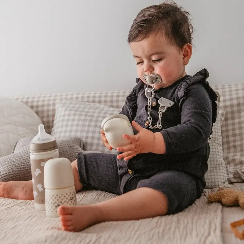 Suavinex Feeding Bottle Teat Sx Pro Slow Flow (S) +0 Months Wild&Free Beige, 150 ml - Image 6