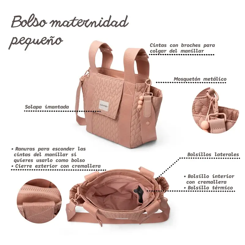 Suavinex Organiser Bag, Flowers - Image 6