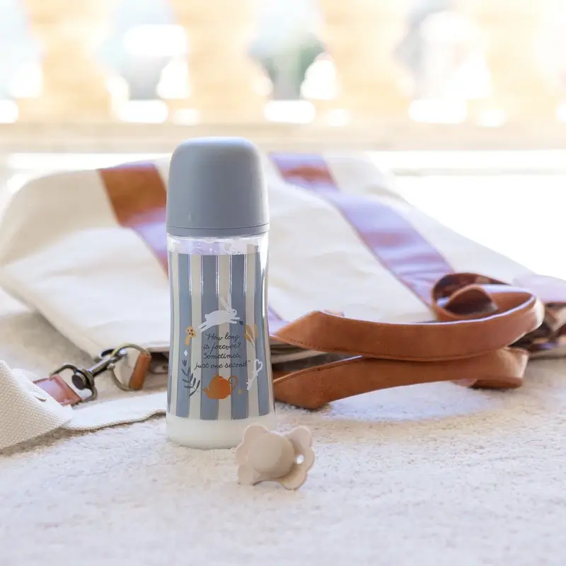 Suavinex Baby Bottle 360 Ml, Dense Flow (L), +6 Months, Wonderland Blue - Image 3