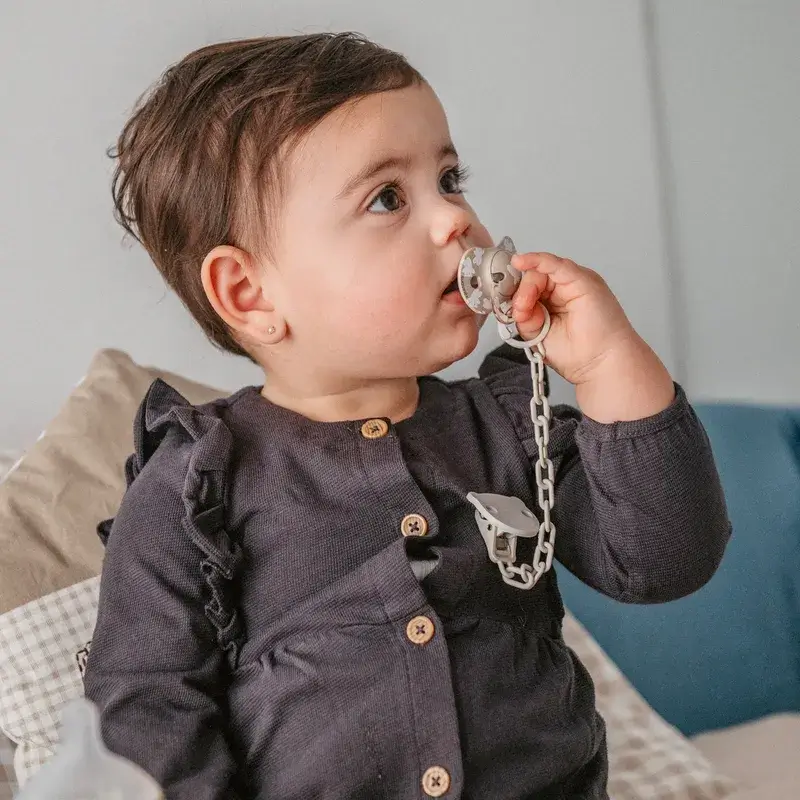 Suavinex Pacifier Holder Clip +0 Months Wild&Free Beige - Image 6