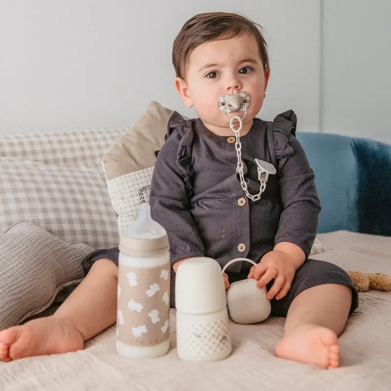 Suavinex Pacifier Holder Clip +0 Months Wild&Free Beige - Image 8