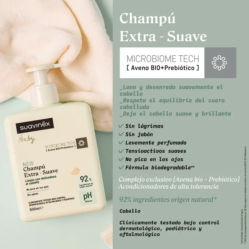 Suavinex Extra Gentle Shampoo, 500 Ml - Image 3