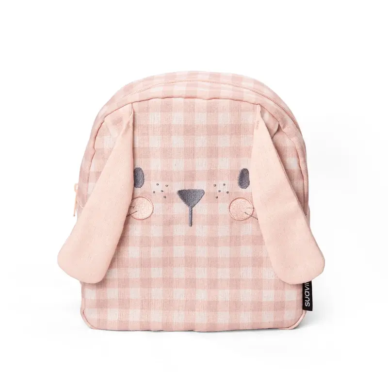 Suavinex Nursery Backpack, Rabbit, Pink - Image 2