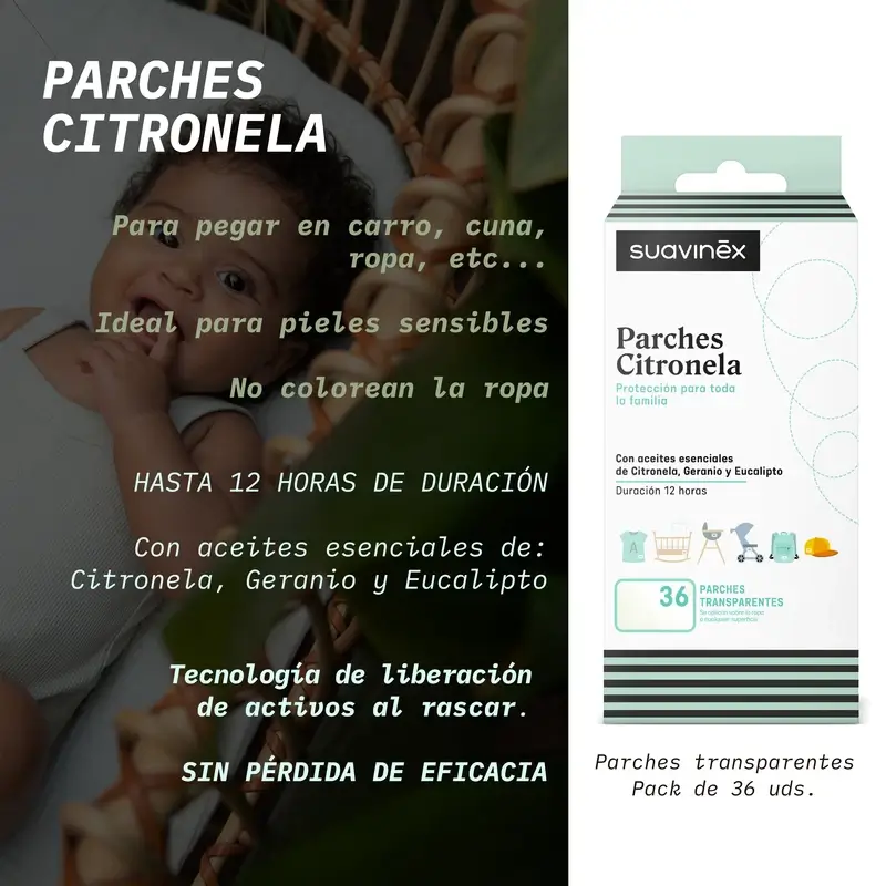 Suavinex Citronella Mosquito Repellent Patches, 36 Units - Image 3