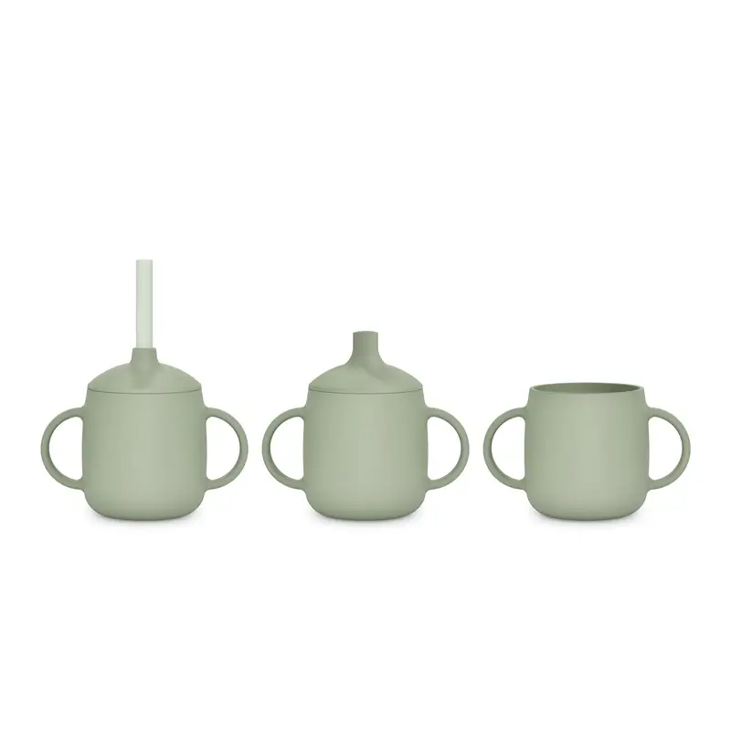 Suavinex Learning Cup 3-In-1 Silicone, +6 Months, Green - Image 3