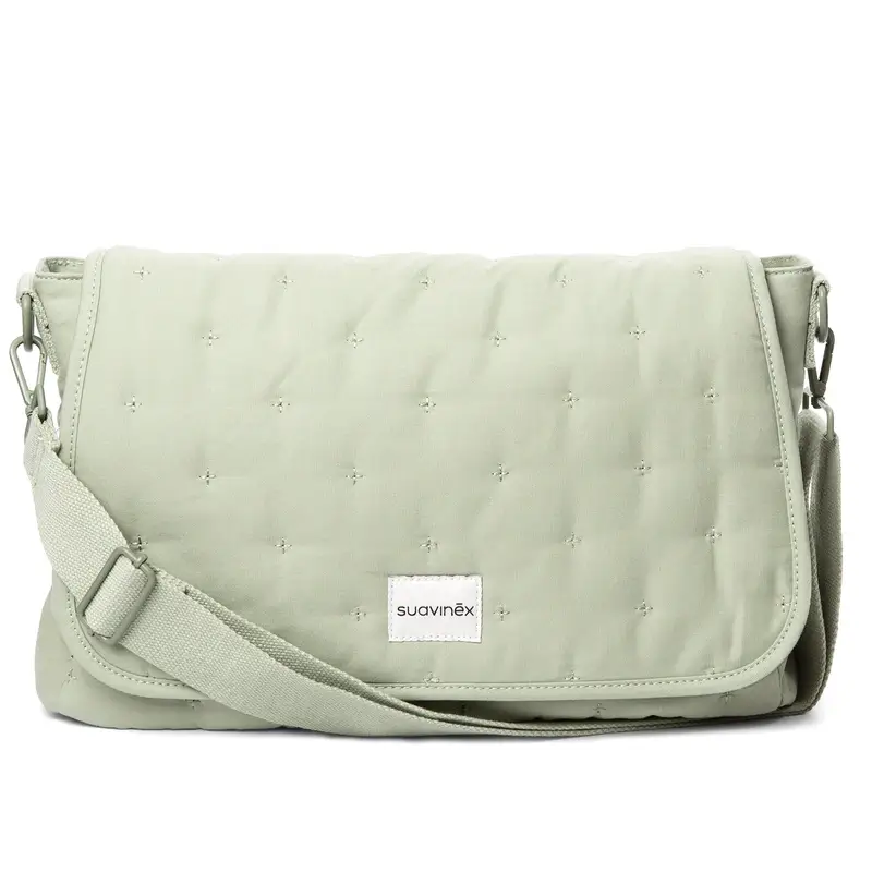Suavinex Maternity Handbag Poetry Green Shoulder Bag - Image 9