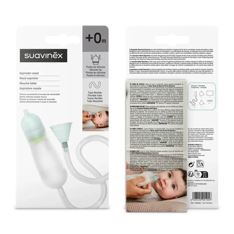 Suavinex Nasal Aspirator for Babies, +0 Months - Image 3