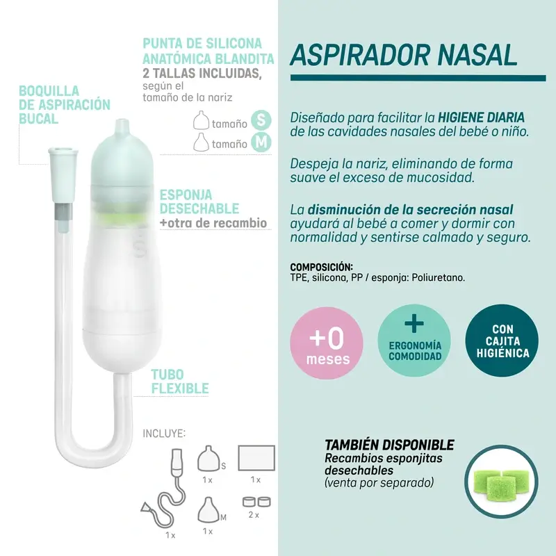 Suavinex Nasal Aspirator for Babies, +0 Months - Image 6