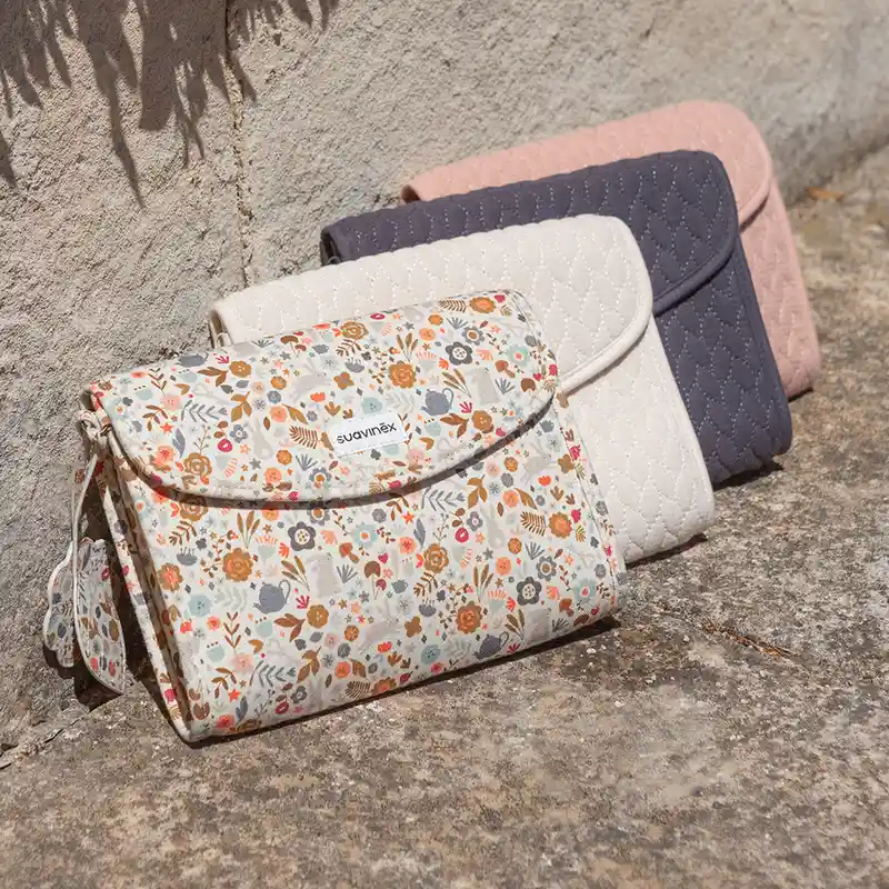 Suavinex Newborn Toilet Bag Fabric, Flowers - Image 5