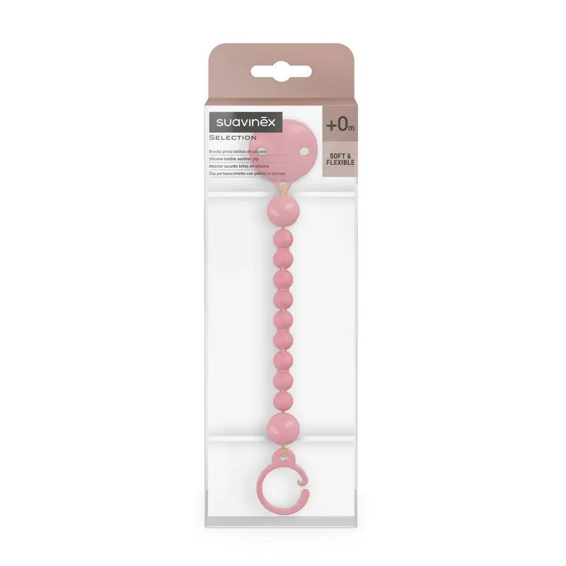 Suavinex Silicone Clamp, Fuchsia - Image 2