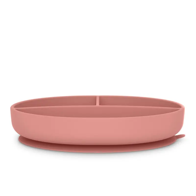 Suavinex Silicone Plate With Suction Cup And Divisions, +6 Months, Pink - Image 3