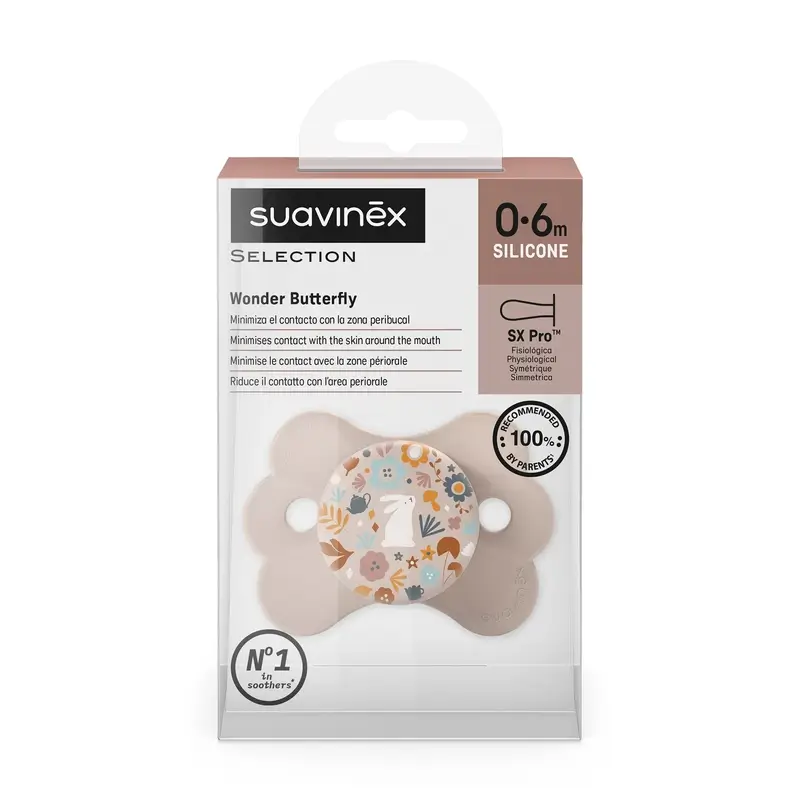 Suavinex Soother Sx Pro 0/6 Months, Wonderland Pink - Image 3