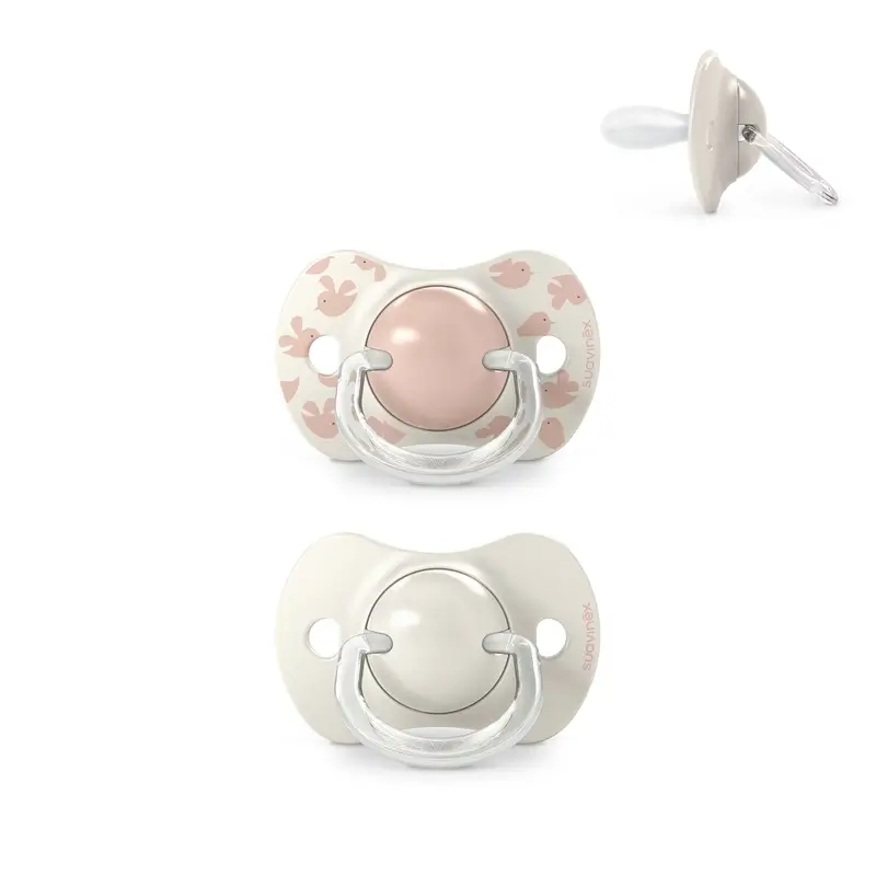 Suavinex Pacifiers Teat Sx Pro 6/18 Months Birdies Pink, 2 units - Image 2