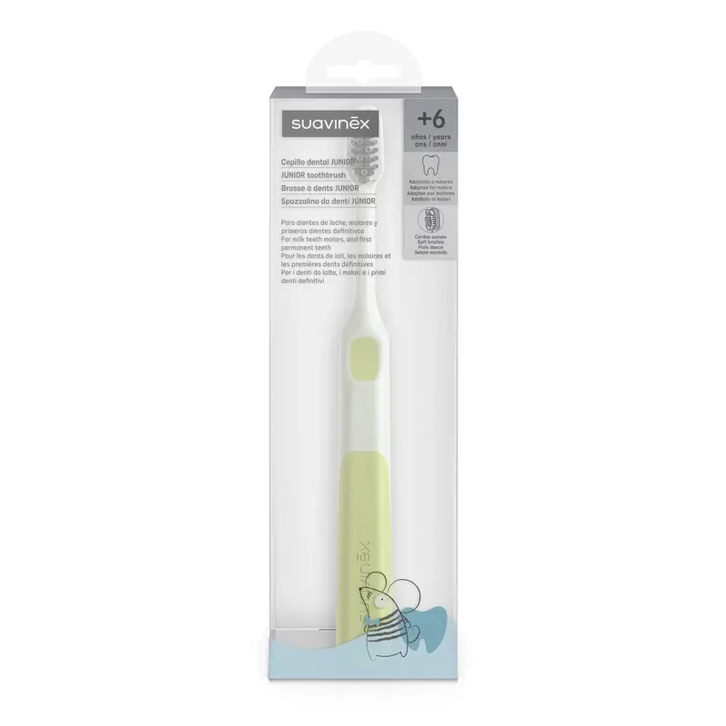 Suavinex Infant Toothbrush +6 Years, Green - Image 4