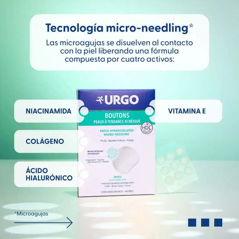 Urgo Spots Hydrocolloid Patches Micro Needling, 9 Units - Image 3