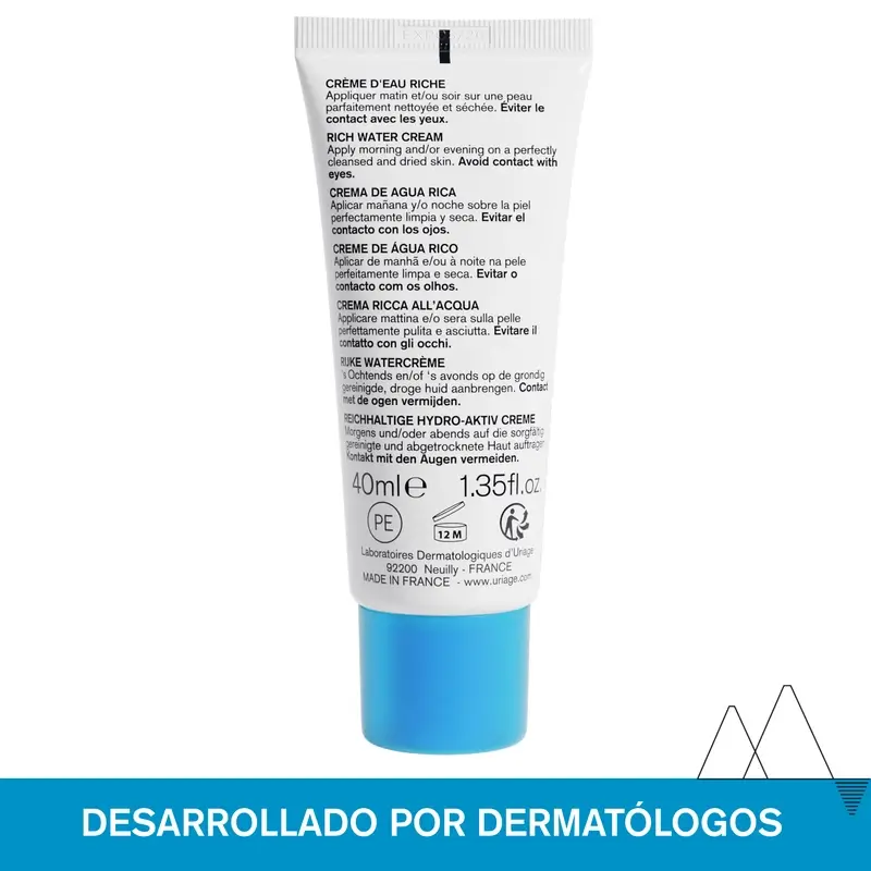 Uriage Eau Thermale Rich Water Cream 40ml - Image 3